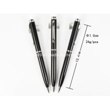 Oficina papelería promoción Promo Negro Metal Twist Ball Pen Tc-1007b